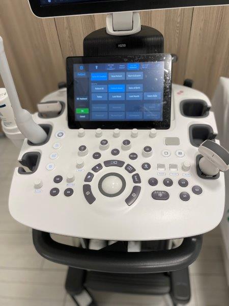 Használt Samsung HS50 ultrahang készülék kezelőpultja Használt Samsung HS50 ultrahang készülék kezelőpultja