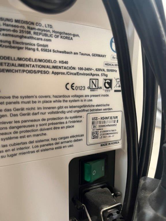 Használt Samsung HS40 ultrahang készülék 3D/4D hasi és 2D hüvelyi fejjel
