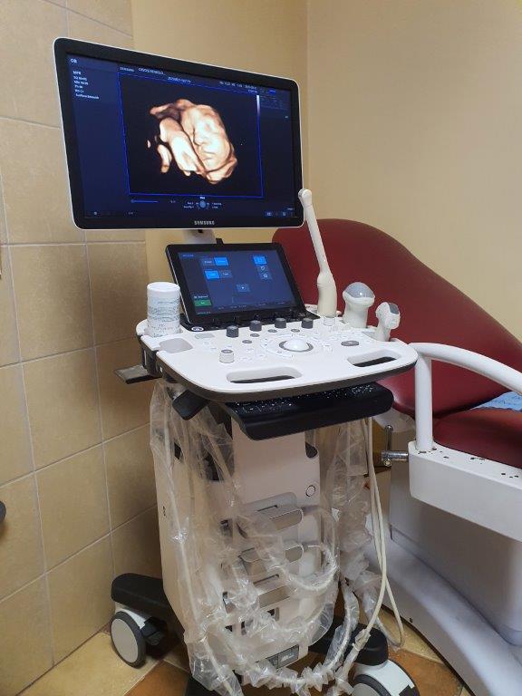 Használt Samsung Medison HS40 típusú ultrahang készülék 2D/3D/4D/5D hasi vizsgálófejjel